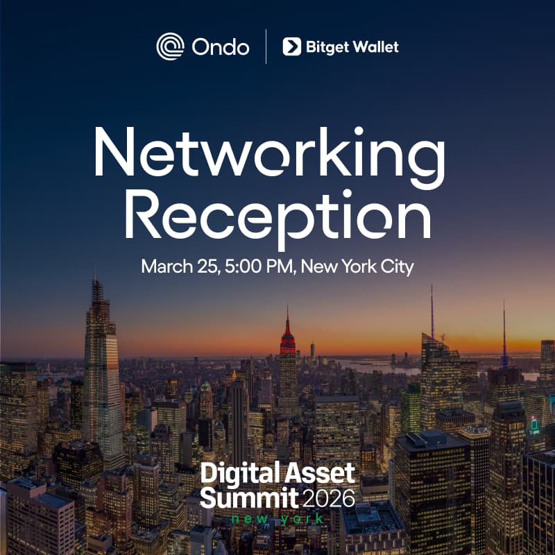 Cover Image for VIP Networking Reception: Ondo x Bitget Wallet