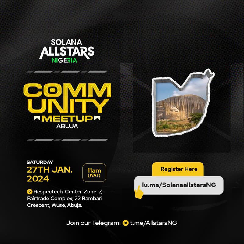 Cover Image for Solana Allstars NG - Abuja Meetup #3