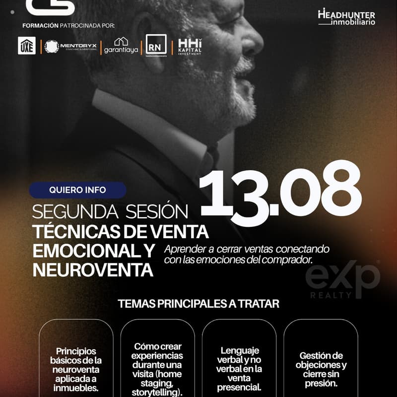 Cover Image for 2 «TÉCNICAS DE VENTA EMOCIONAL» Curso de Verano: Excelencia Inmobiliaria por Eduardo Sánchez