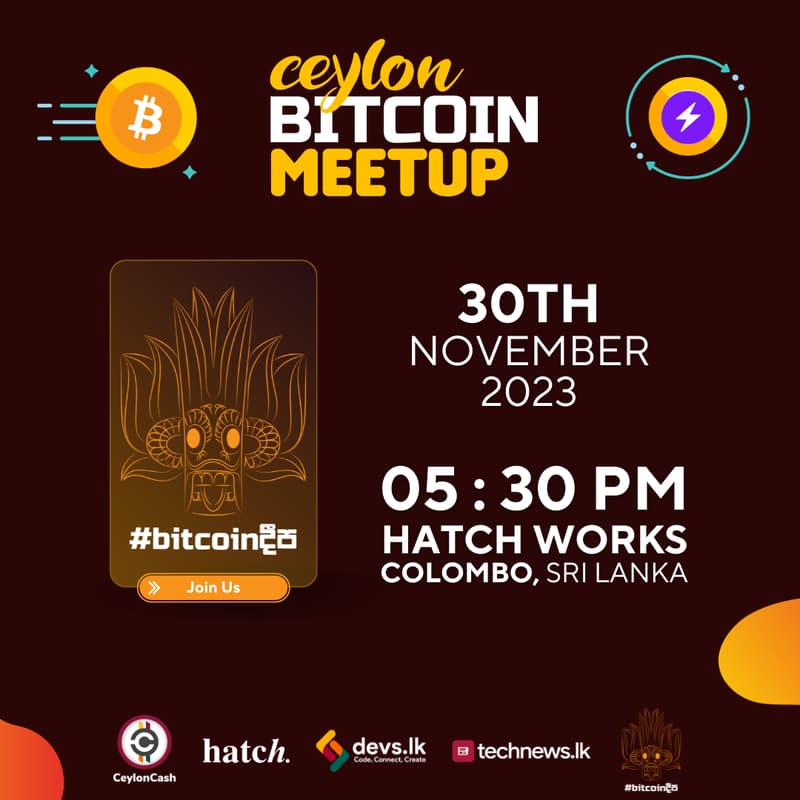 Cover Image for Ceylon Bitcoin Meetup