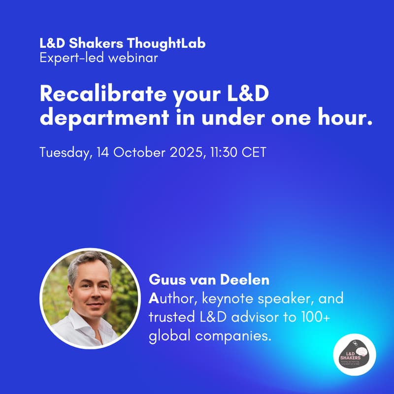 Cover Image for ThoughtLab: Recalibrate your L&D department in under one hour.