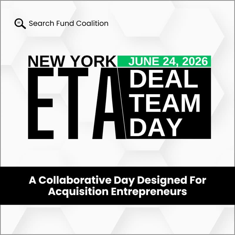 Cover Image for ETA Deal Team Day: NYC
