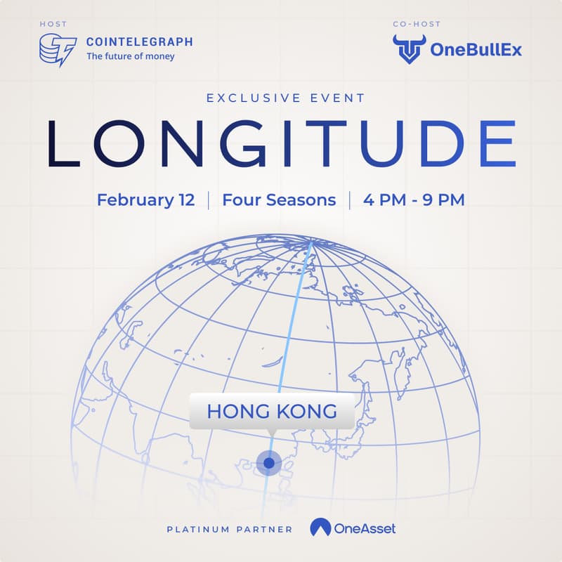 Cover Image for LONGITUDE by Cointelegraph x OneBullEx, 8th editon