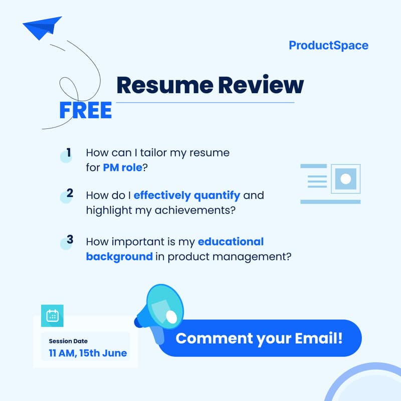 Cover Image for Resume Review for PM Roles