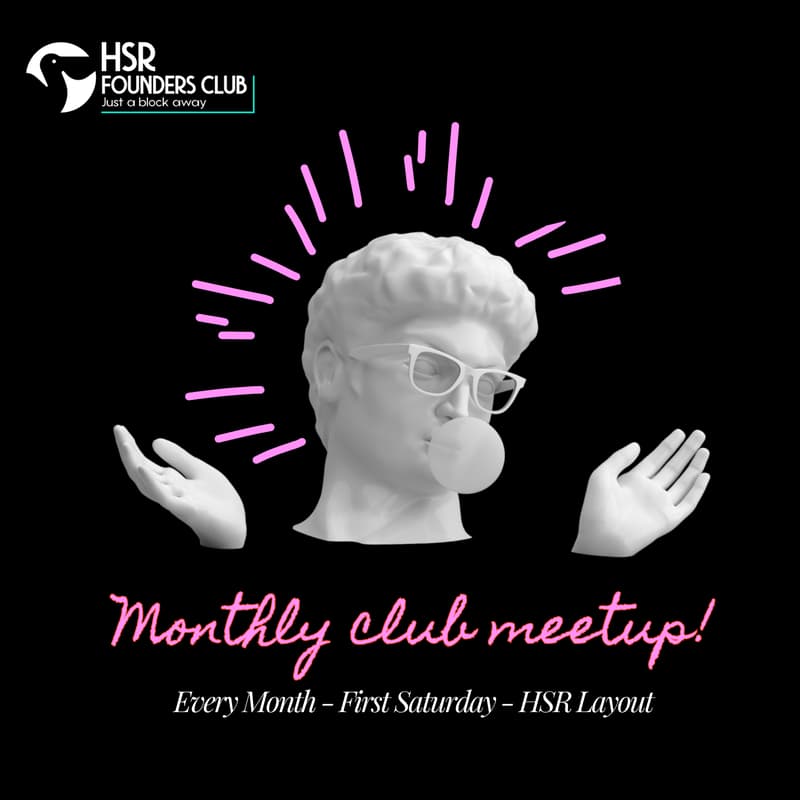 Cover Image for HSR Founders Club Monthly Meetup May 2025
