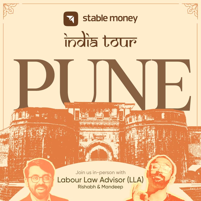 Cover Image for Stable Money India Tour ft. LLA | Pune Edition