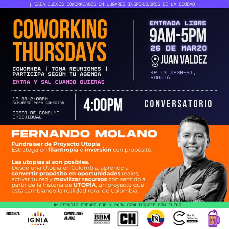 Cover Image for Coworking Thursdays - 26 de Marzo