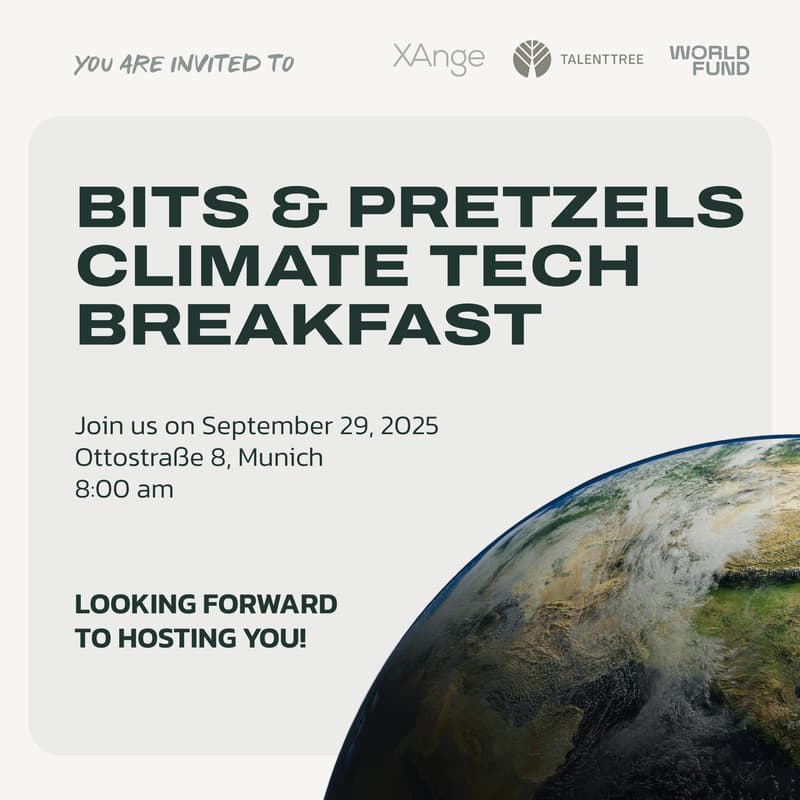 Cover Image for ClimateTech Breakfast by XAnge, Talent Tree & World Fund