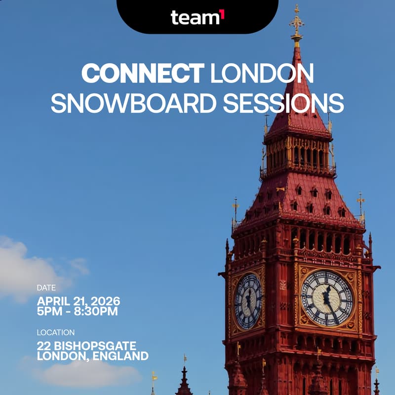 Cover Image for Snowboard Sessions: Team1 London Connect 🔺🏂