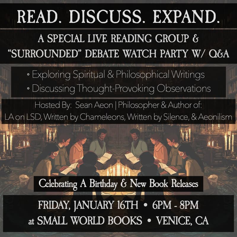 Cover Image for A Philsophical Reading Group & Debate Watch Party