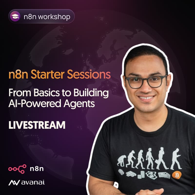 Cover Image for n8n Starter Sessions: Amsterdam - LIVESTREAM