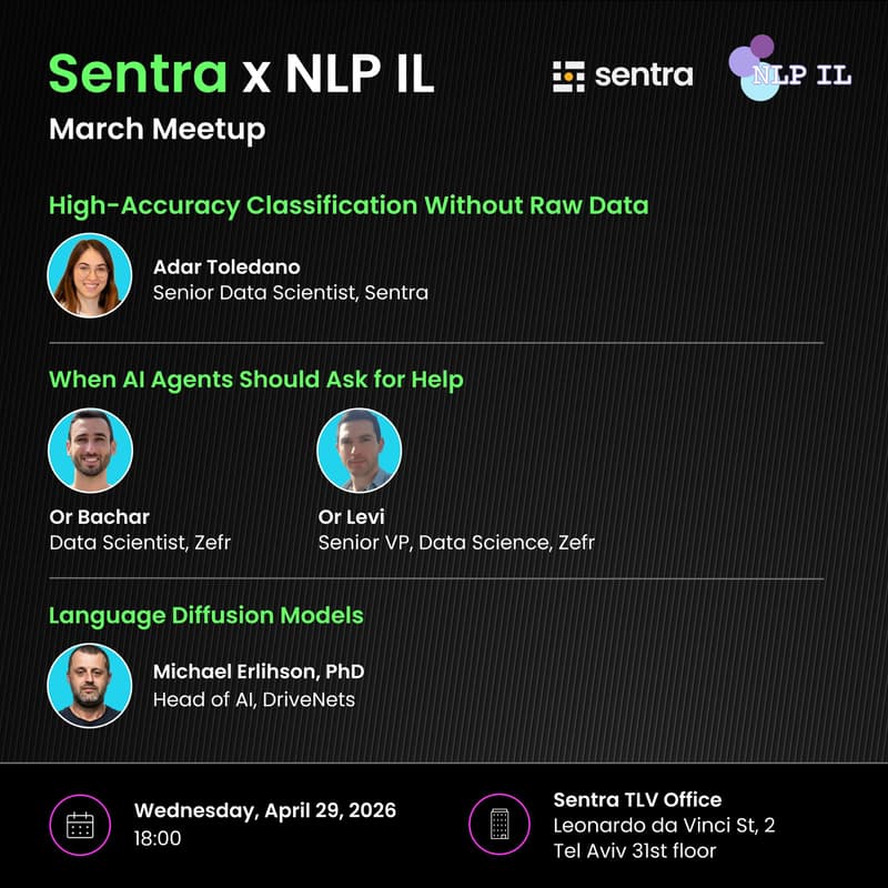 Cover Image for NLP IL x Sentra - April 2026