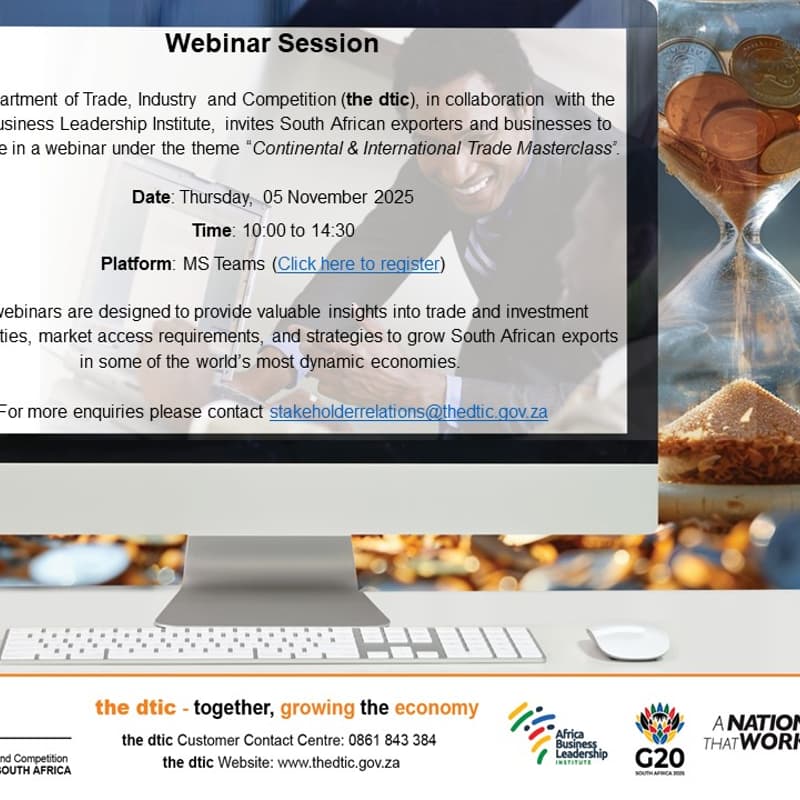 Cover Image for Export Readiness Masterclass: Continental & International Trade Series