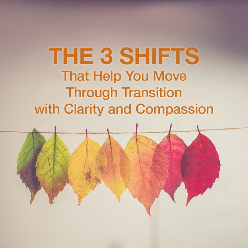 Cover Image for The 3 Shifts That Help You Move Through Transition with Clarity and Compassion
