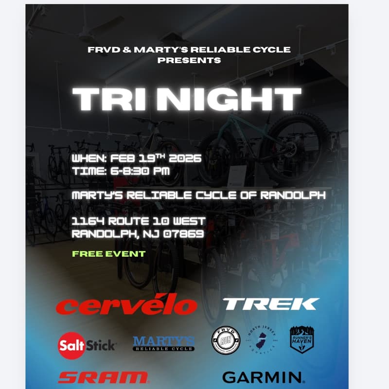 Cover Image for Tri Night Presented by Marty's Reliable Cycle and FRVD