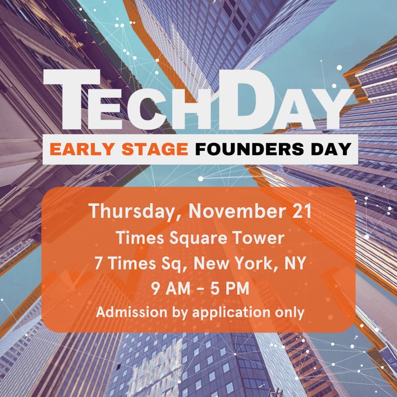 Cover Image for TechDay Early Stage Founders Day