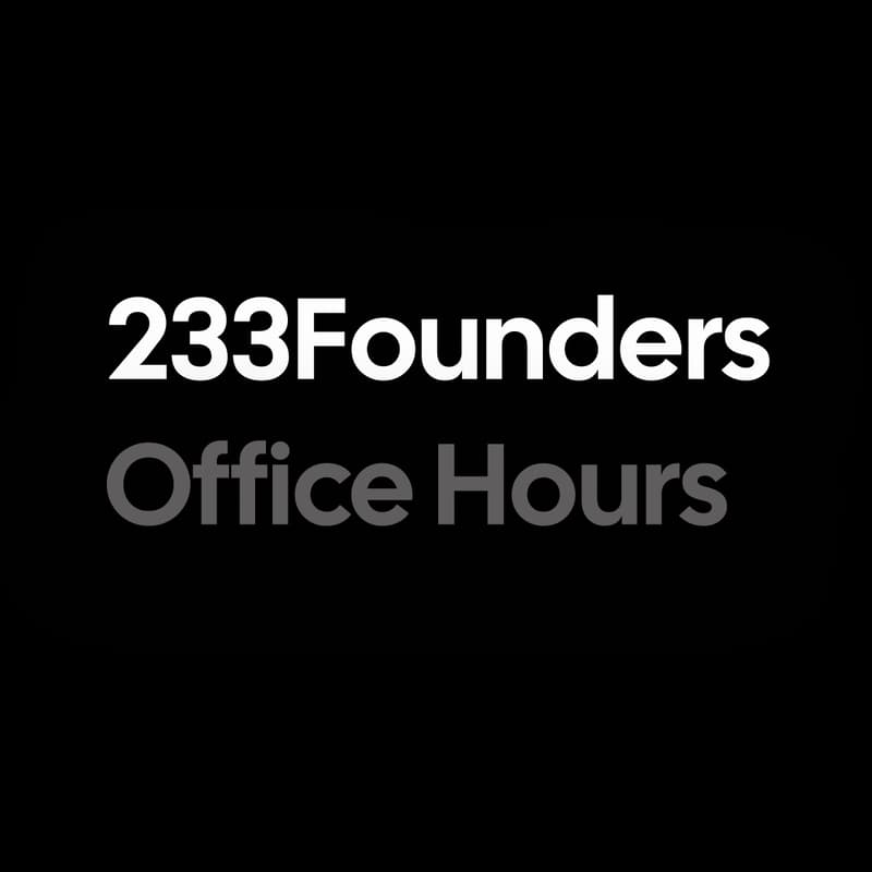 Cover Image for 233Founders Office Hours