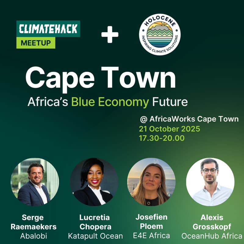 Cover Image for Holocene + ClimateHack Cape Town : Africa's Blue Economy Future