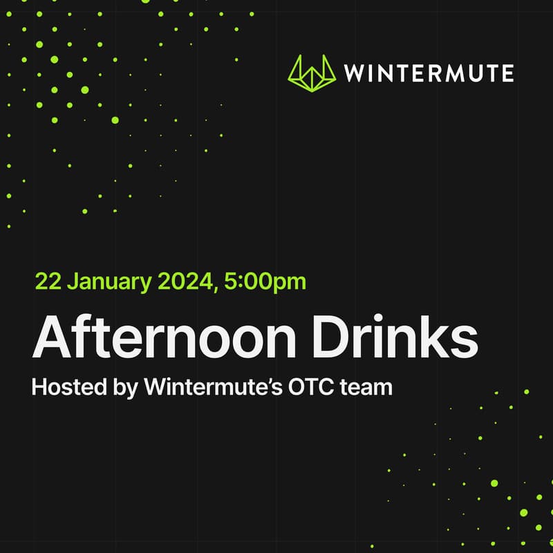 Cover Image for Afternoon Drinks Hosted By Wintermute's OTC Team at SPOT on Calle Loiza