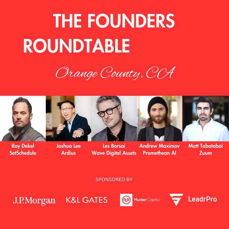 Cover Image for Founders Roundtable x Orange County Edition: From Seed to Series C, What's in Store for 2024?