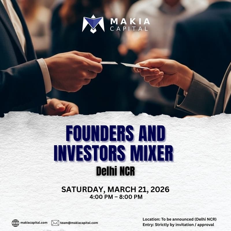 Cover Image for Makia Capital - Founders and Investors Mixer (Delhi NCR)