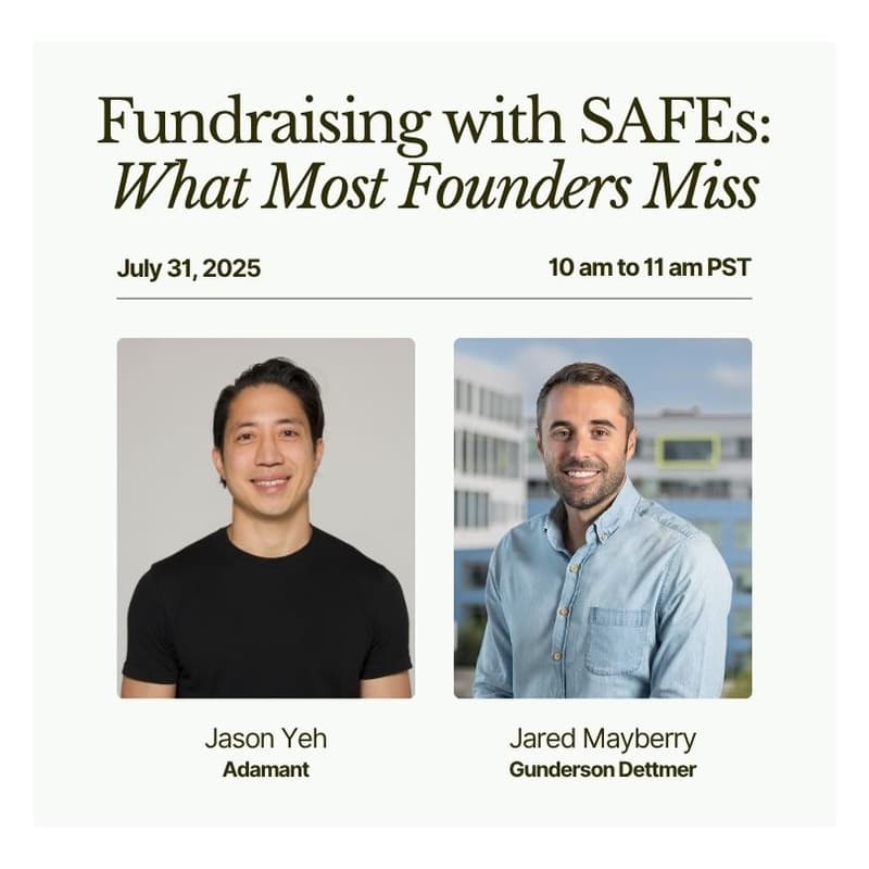 Cover Image for Fundraising with SAFEs: What Most Founders Miss
