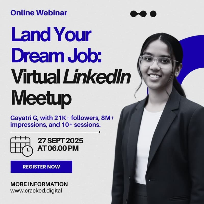Cover Image for Land Your Dream Job: Virtual LinkedIn Meetup