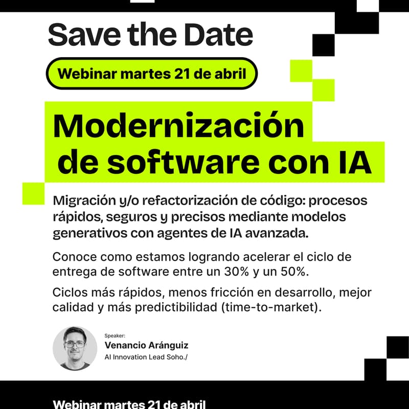 Cover Image for Webinar: Modernización de Software con IA