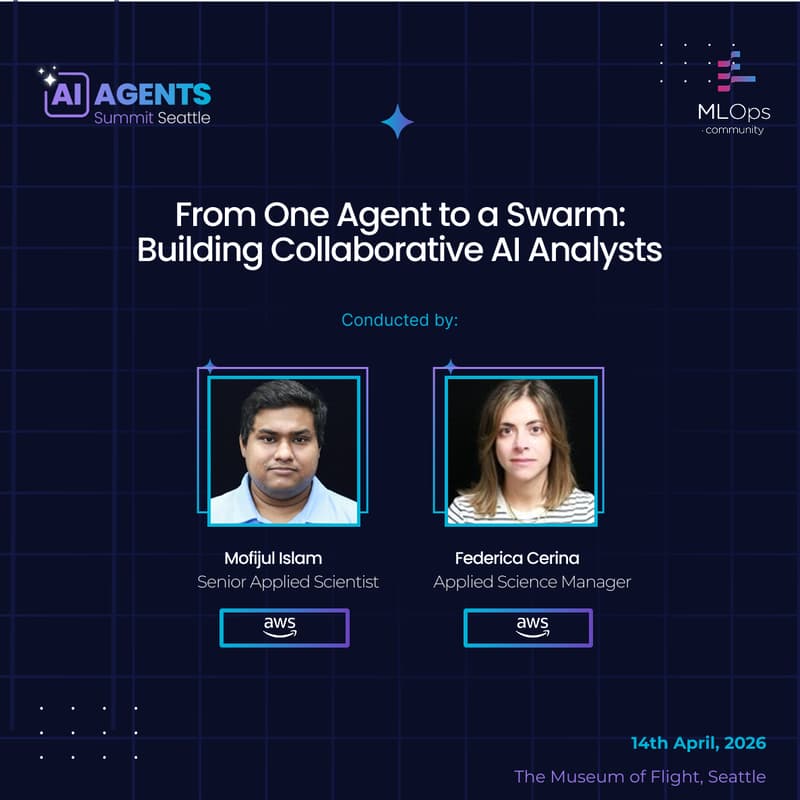 Cover Image for [Hands-on Workshop]From One Agent to a Swarm: Building Collaborative AI Analysts