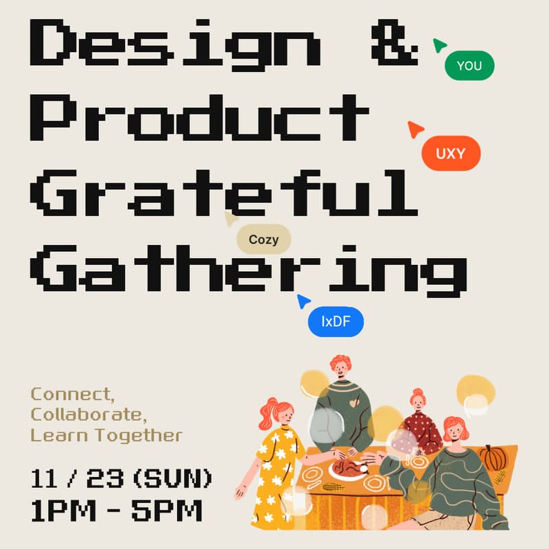 Cover Image for 🧡 Special Meetup: Design & Product Grateful Gathering