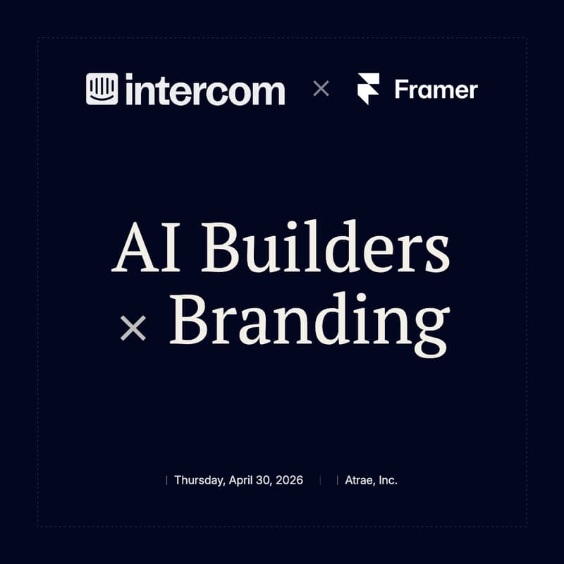 Cover Image for Intercom for Startups - AI Builders x Branding
