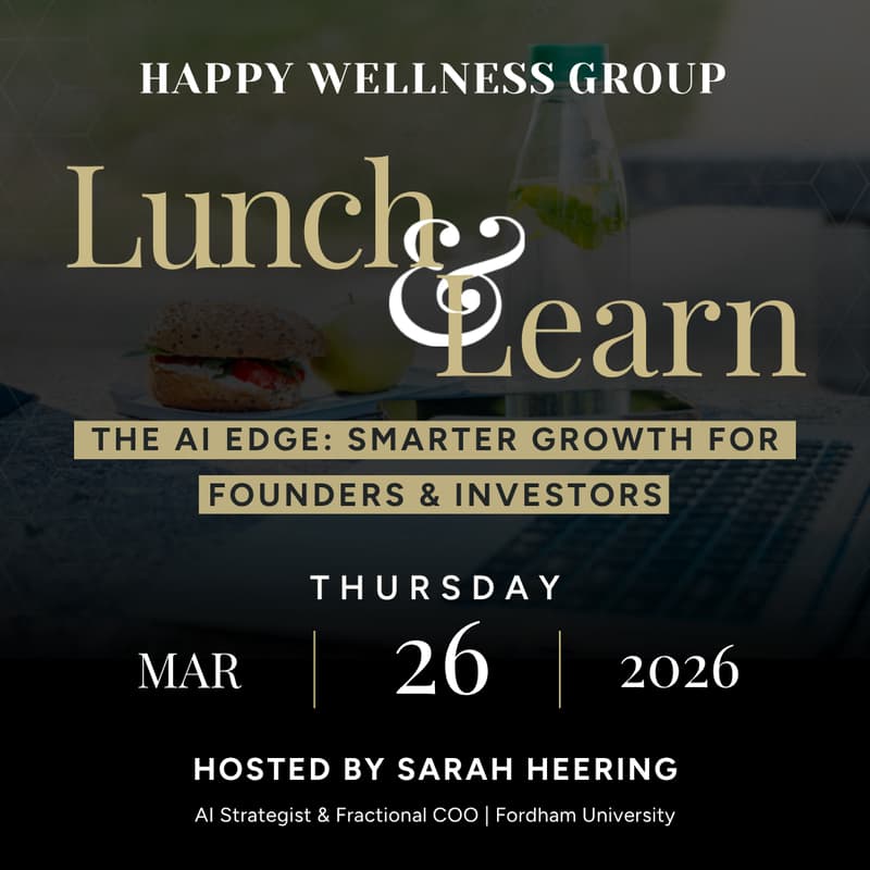 Cover Image for HWG: Lunch 'N Learn: The AI Edge: Smarter Growth for Founders & Investors