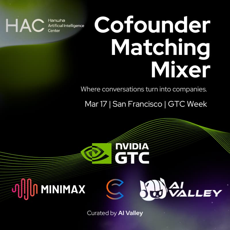Cover Image for AI Valley GTC Cofounder Mixer