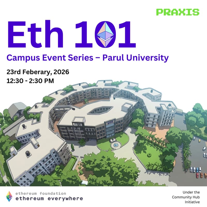 Cover Image for Eth Vadodara: Etheream 101 x SVIT College