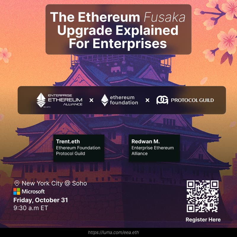 Cover Image for Ethereum Fusaka Upgrade Explained for Enterprises