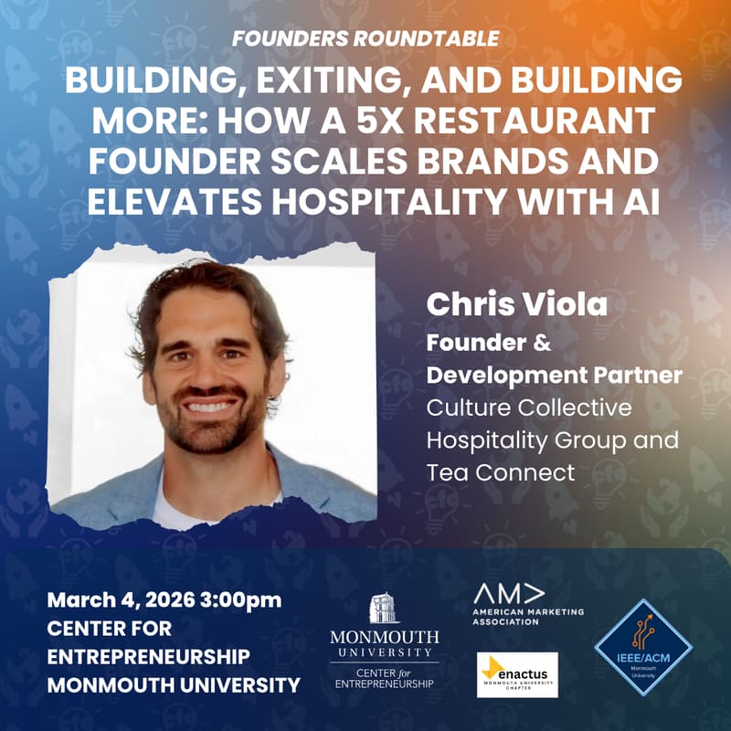 Cover Image for Founders Roundtable | Building, Exiting, and Building More: How a 5x Restaurant Founder Scales Brands and Elevates Hospitality with AI