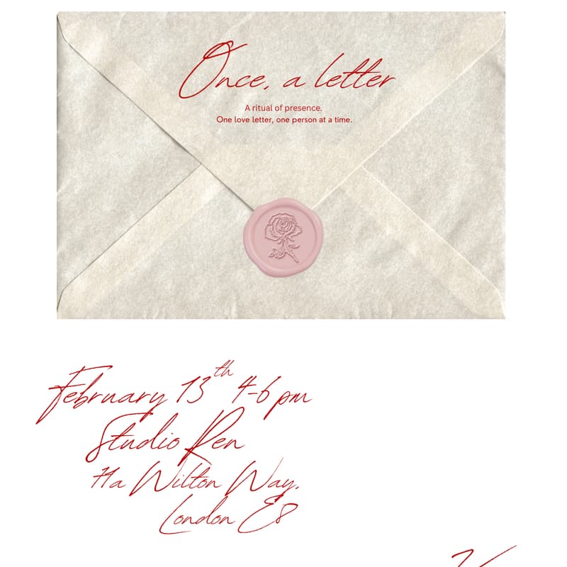 Cover Image for Once, a letter
