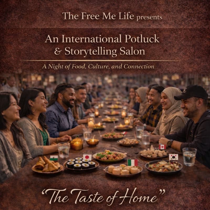 Cover Image for International Potluck & Storytelling Salon: A Night of Food, Culture, and Connection - Open Registration