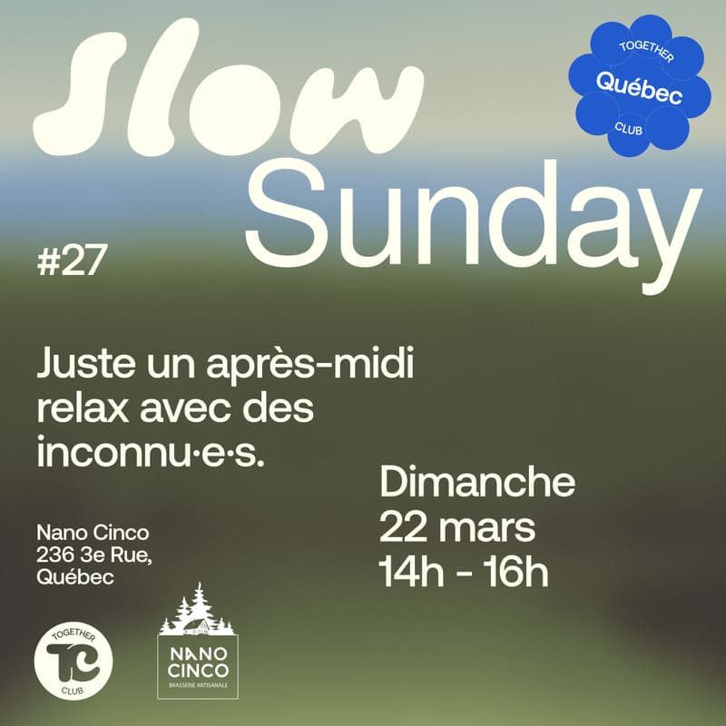 Cover Image for Slow Sunday *Québec* no. 27 – Nano Cinco