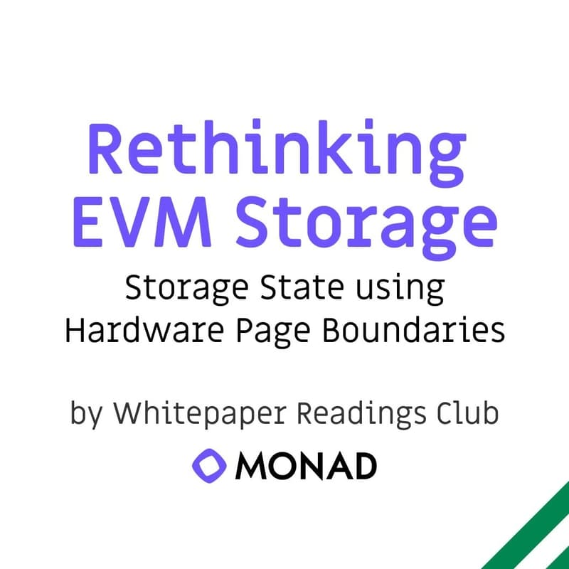 Cover Image for Whitepaper Reading (Lagos) X Monad: MIP-8 (Page-ified Storage State)