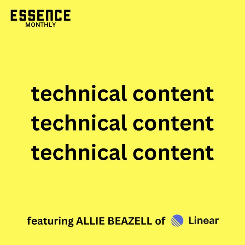 Cover Image for Technical Content Workshop [Essence December Workshop]
