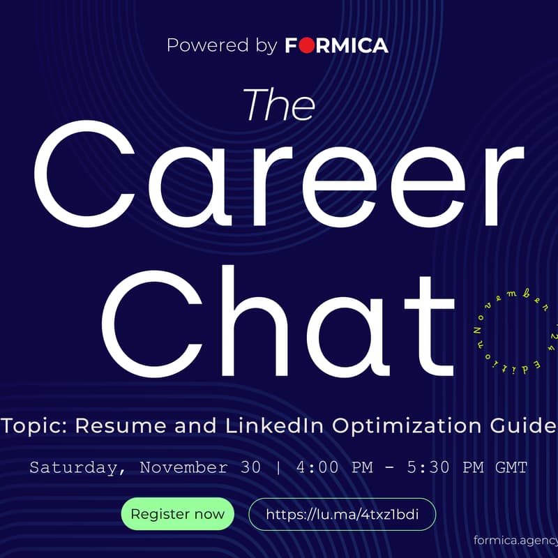 Career Chat: Resume and LinkedIn Optimization Guide · Luma