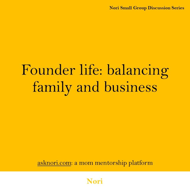 Cover Image for Founder life: balancing family and business