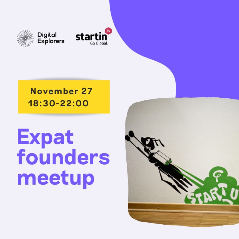 Cover Image for Expat Founders Meetup by Startin.lv and Digital Explorers II