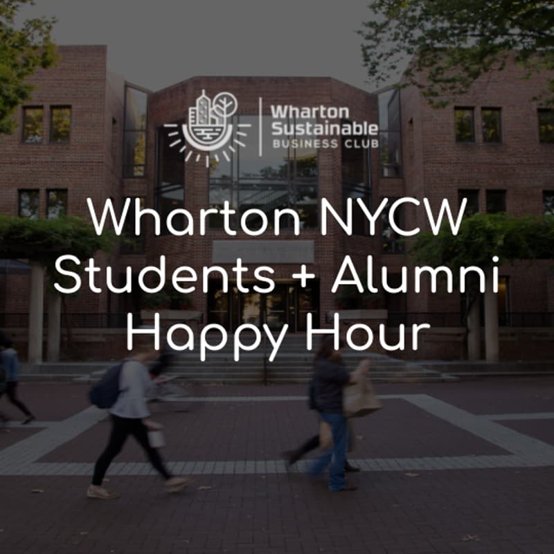 Cover Image for Wharton NYCW Students + Alumni Happy Hour