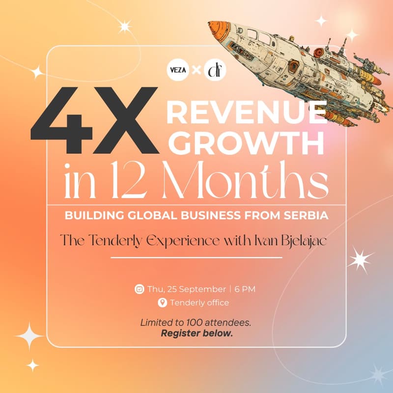 Cover Image for 4x Revenue Growth in 12 Months: Building Global Business from Serbia - The Tenderly Case