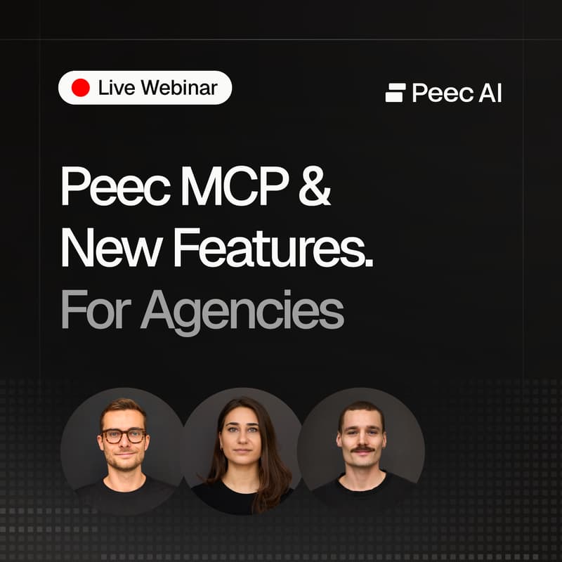 Cover Image for Peec AI Agency Session — MCP & New Features