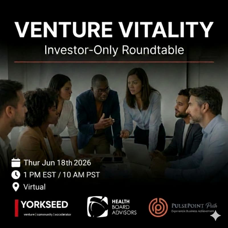 Cover Image for Venture Vitality Health Tech Investor Virtual Roundtable