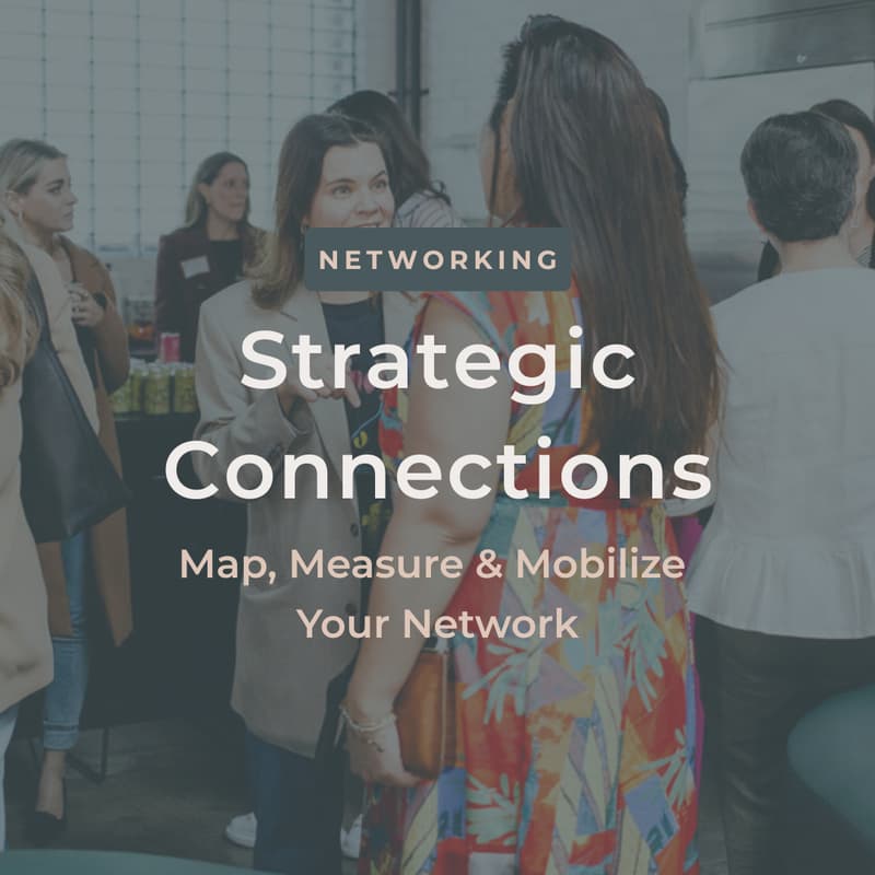 Cover Image for Strategic Connections: Map, Measure & Mobilize Your Network - Rachel Rozen's Virtual Coaching Program
