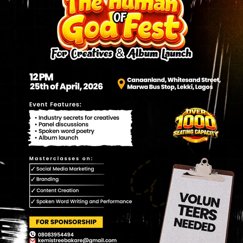 Cover Image for Your Masterclass Registration - The Human of God Fest